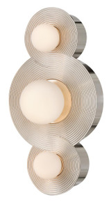 Hinkley Rhea Small LED Vanity Polished Nickel 18.0"W x 10.0"H x 6.25"L 