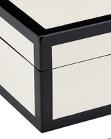 Currey and Company Ivory Lacquer Box, Set of 2 