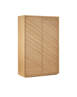 Currey and Company Margot Natural Oak Storage Cabinet 