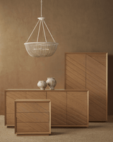 Currey and Company Margot Natural Oak Credenza 