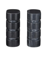 Currey and Company Bheslana Marble Black Object, Set of 2 