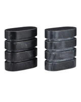 Currey and Company Bheslana Marble Black Object, Set of 2 