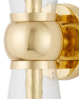 Currey and Company Byford Brass Bath Wall Sconce 