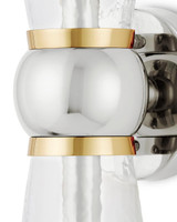 Currey and Company Byford Nickel Bath Wall Sconce 