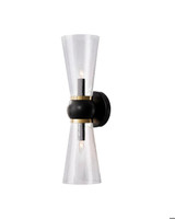 Currey and Company Byford Bronze Bath Wall Sconce 