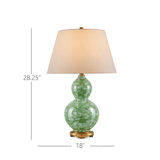 Currey and Company Eau de Nil Table Lamp 