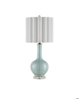 Currey and Company Celadon Crackle Table Lamp 