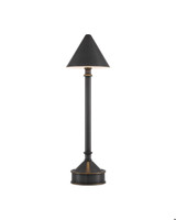 Currey and Company Traipse Bronze Cordless Table Lamp 