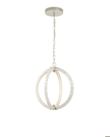Currey and Company Arietta White Orb Chandelier 