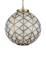 Currey and Company Polyhedron Small Pendant 