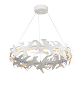 Currey and Company Tijereta White Chandelier 