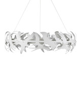 Currey and Company Tijereta White Chandelier 