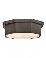 Hinkley Facet Medium Flush Mount Black Oxide 