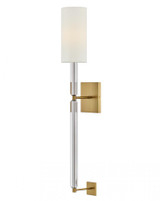 Hinkley Anika Large Single Light Sconce Lacquered Brass 