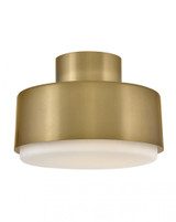 Hinkley Cedric Small Semi-Flush Mount Lacquered Brass 
