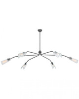 Hinkley Altman Extra Large Low Profile Chandelier Gunmetal 80.0"W x 14.5"H x 80.0"L 