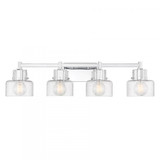 Savoy House Dover 4-Light Bathroom Vanity Light in Chrome, Savoy House 8-1030-4-11 APUCQ 