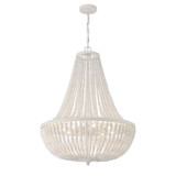 Crystorama Rylee 8 Light Matte White Chandelier, Crystorama 609-MT 2NZ9F 