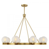 Savoy House Darien 8-Light Chandelier in Warm Brass, Savoy House 1-1015-8-322 APRF7 