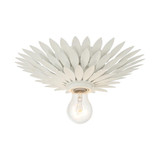 Crystorama Broche 1 Light Matte White Flush Mount, Crystorama 500-MT 2NYDC 