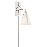 Crystorama Fulton 1 Light Polished Nickel Task Sconce, Crystorama FUL-901-PN 2NZC4 