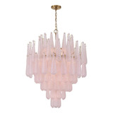 Crystorama Ollie 21 Light Aged Brass Chandelier, Crystorama OLL-6008-AG-BH 2P09F 