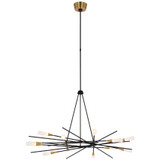 Visual Comfort & Co. Signature Collection Stellar 40" Radial Chandelier, Visual Comfort & Co. Signature Collection CHC 5607BLK DD9DA 
