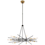 Visual Comfort & Co. Signature Collection Stellar 40" Radial Chandelier, Visual Comfort & Co. Signature Collection CHC 5607BLK DD9DA 