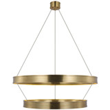 Visual Comfort & Co. Signature Collection Connery 40" Two-Tier Ring Chandelier, Visual Comfort & Co. Signature Collection CHC 1618AB DDDC2 