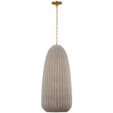 Visual Comfort & Co. Signature Collection Kokomo 20" Elongated Pendant, Visual Comfort & Co. Signature Collection CHC 5656AB-ASW DDDD4 