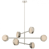Visual Comfort & Co. Signature Collection Melange 48" Multi-Positional Chandelier, Visual Comfort & Co. Signature Collection KW 5607PN-ALB DDDD8 
