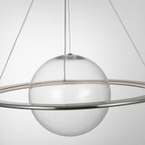 Visual Comfort & Co. Signature Collection Cosmos 28" Ring and Orb Chandelier, Visual Comfort & Co. Signature Collection BBL 5167PWT-CG DDE8V 