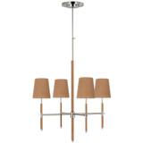 Visual Comfort & Co. Signature Collection Bryant Small Wrapped Chandelier, Visual Comfort & Co. Signature Collection TOB 5580PN/NAT-NAT DDE97 