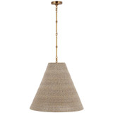Visual Comfort & Co. Signature Collection Goodman Large Hanging Lamp, Visual Comfort & Co. Signature Collection TOB 5014HAB-ASH DDE95 