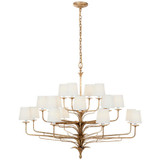 Visual Comfort & Co. Signature Collection Amalfi 50" Three-Tiered Chandelier, Visual Comfort & Co. Signature Collection CHC 5686MGO-L DDE98 