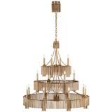 Visual Comfort & Co. Signature Collection Sutton 50" Three Tier Chandelier, Visual Comfort & Co. Signature Collection FW 5205AB DDE9C 