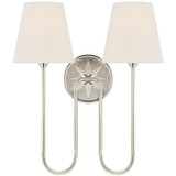 Visual Comfort & Co. Signature Collection Polaris 17" Double Sconce, Visual Comfort & Co. Signature Collection CHD 2396PN-L DDE9A 