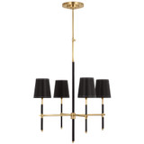 Visual Comfort & Co. Signature Collection Bryant Small Wrapped Chandelier, Visual Comfort & Co. Signature Collection TOB 5580HAB/CHC-CHC N1X6J 
