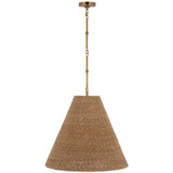 Visual Comfort & Co. Signature Collection Goodman Large Hanging Lamp, Visual Comfort & Co. Signature Collection TOB 5014HAB-TST N1W7J 