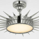 Visual Comfort & Co. Signature Collection Soleil 28" Semi-Flush Mount, Visual Comfort & Co. Signature Collection SK 4190PN-WG N1X5V 