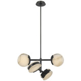 Visual Comfort & Co. Signature Collection Melange 25" Multi-Positional Semi-Flush Chandelier, Visual Comfort & Co. Signature Collection KW 5606BZ-ALB DDADX 