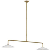 Visual Comfort & Co. Signature Collection Ponce 62" Linear Pendant, Visual Comfort & Co. Signature Collection AL 5035HAB-WG N1Z3L 