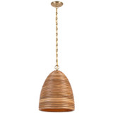 Visual Comfort & Co. Signature Collection Emerson 14" Pendant, Visual Comfort & Co. Signature Collection SK 5381HAB-NRT DD9EX 