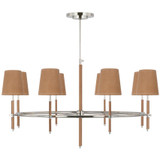 Visual Comfort & Co. Signature Collection Bryant Wrapped Ring Chandelier, Visual Comfort & Co. Signature Collection TOB 5588PN/NAT-NAT DDAAZ 