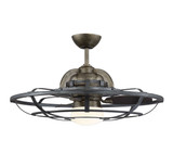 Alsace Fandelier, 1-Light, LED, Reclaimed Wood, Glass Shade, 30"W Savoy House (26-9536-FD-196 1FTQZ)