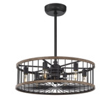 Kona Fandelier, 6-Light, Sapele, 26"W Savoy House (26-9472-FD-133 1MYZ0)