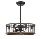 Kona Fandelier, 6-Light, Sapele, 26"W Savoy House (26-9472-FD-133 1MYZ0)