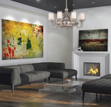 Etesian Fandelier, 8-Light, Satin Nickel, Glass Shade, 35.25"W Savoy House (36-329-FD-SN 1JXAN)