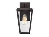 Milton Outdoor Wall Lantern, 1-Light, English Bronze, Glass Shade, 12.75"H (5-546-13 1N0XU)