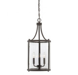 Penrose Pendant, 3-Light, English Bronze, Glass Shade, 26"H, Savoy House (7-1040-3-13 1JVC3)